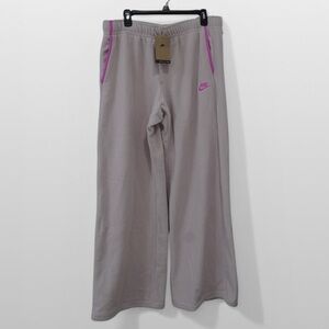 Nike Women's Sportswear Club Fleece Cozy Wide Leg Sweatpants Size L